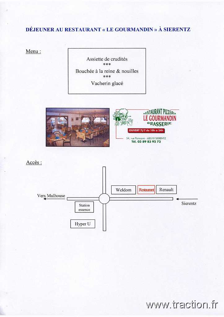 20080921 0 CVAAM 05.jpg - 21/09/2008 - CLUB DE VƒHICULES ANCIENS D'ALSACE-MULHOUSE - CVAAM25�mes JOURNƒES EUROPƒENNES DU PATRIMOINEProgramme : DŽjeuner au Restaurant Ç Le Gourmandin È ˆ Sierentz